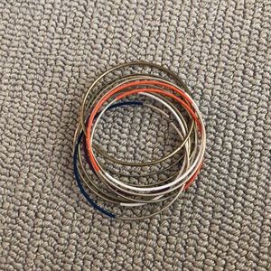 10 metal colorful bracelets